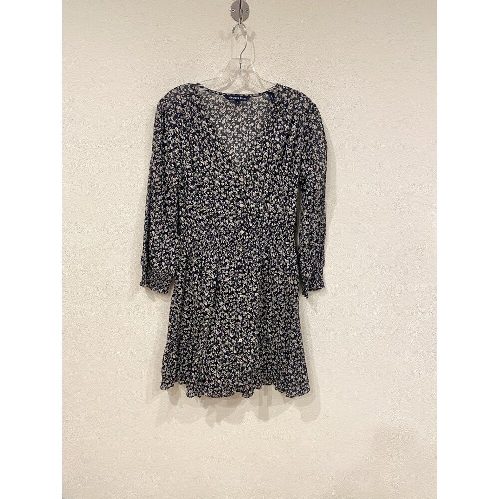 Veronica Beard Dress Womens 4 Floral Long Sleeve Smocked Waist Button Up - Picture 2 of 6
